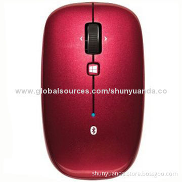 Fashionable portable notebook Wireless mouse, Reception range 25m, Number of Keys 4